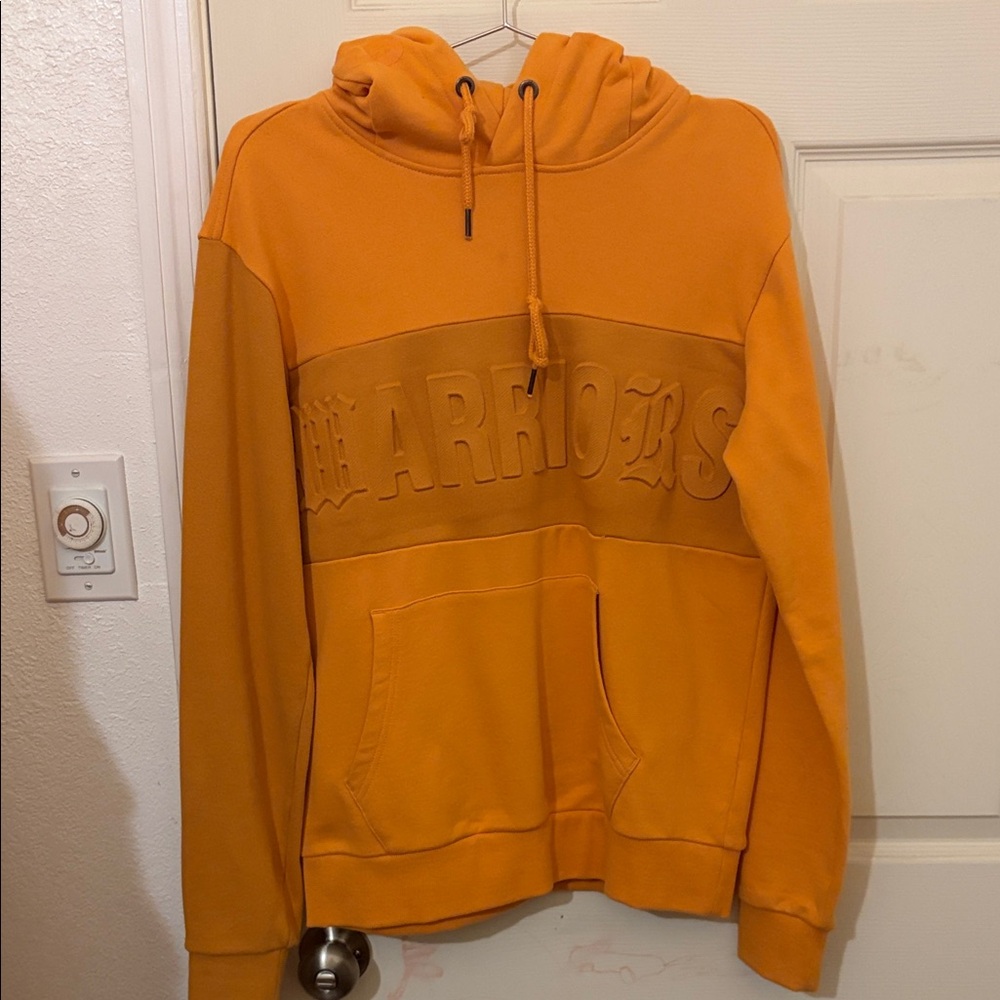 NBA Warriors Bright Orange Hoodie